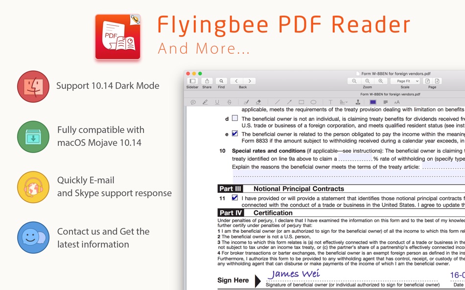 #5. Flyingbee Reader - PDF Reader (macOS) 由: Flyingbee Software Co., Ltd.