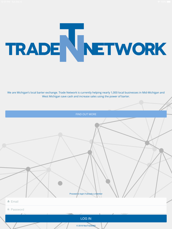 Trade Network, Inc. Mobile iPad screenshot 1 - Shopping app