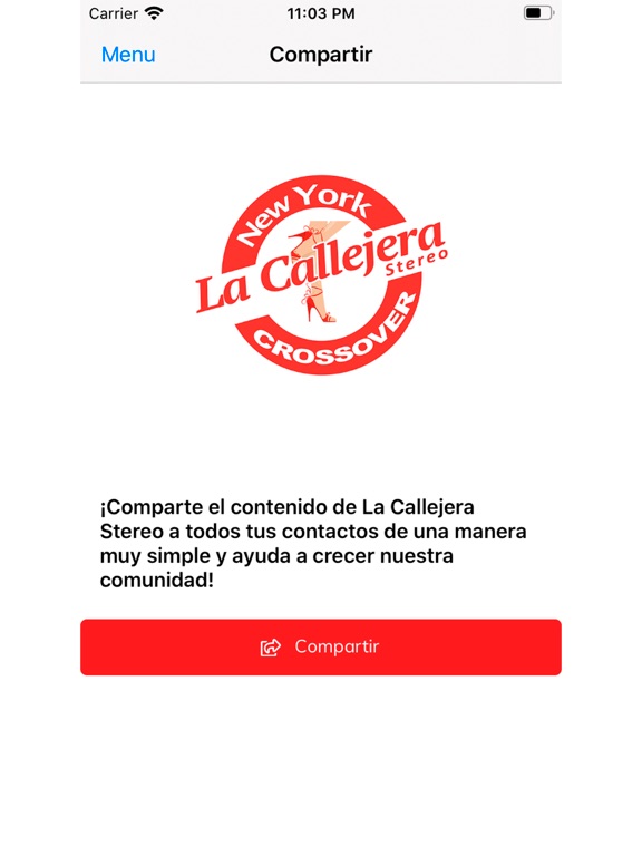 La Callejera Stereo iPad screenshot 4 - Music app