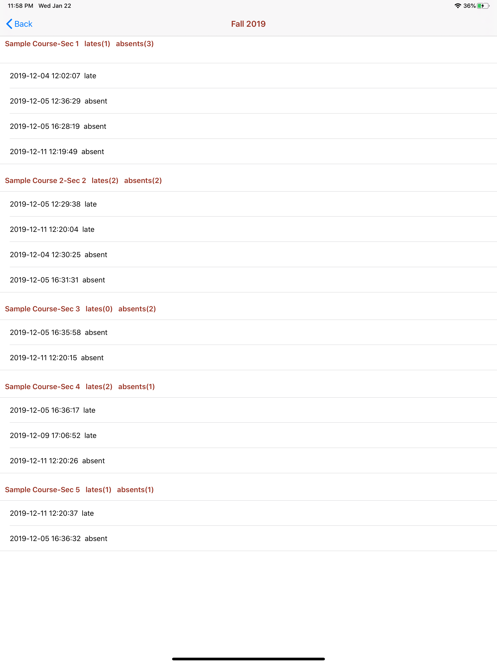 CSE Attendance screenshot 8
