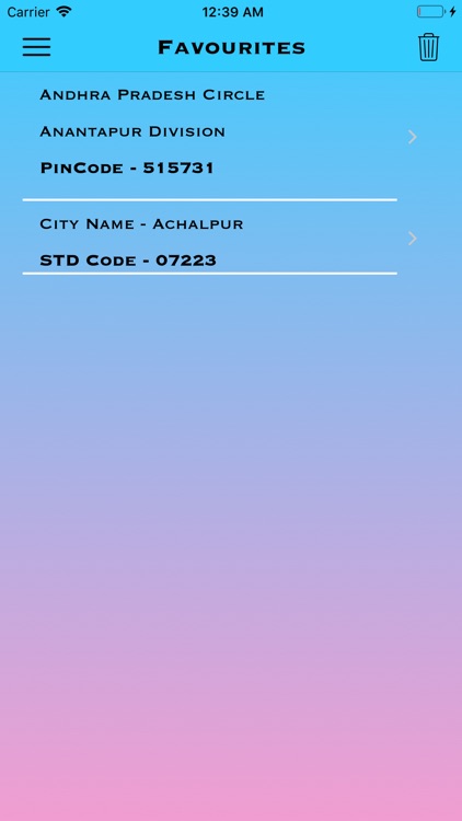 postal codes info screenshot-4