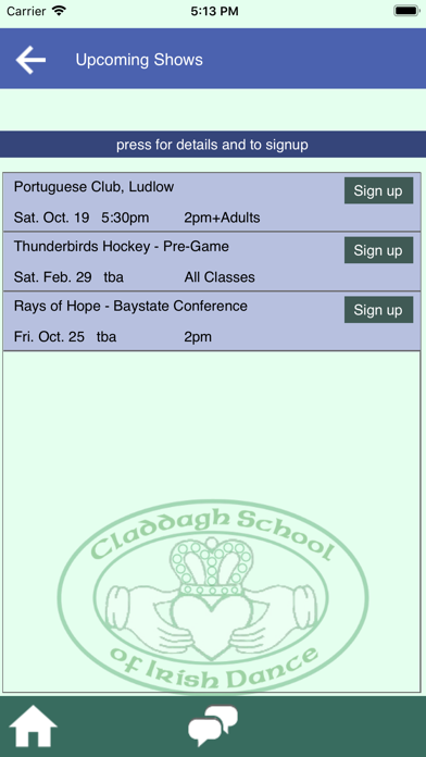 Claddagh School of Irish Dance Screenshot
