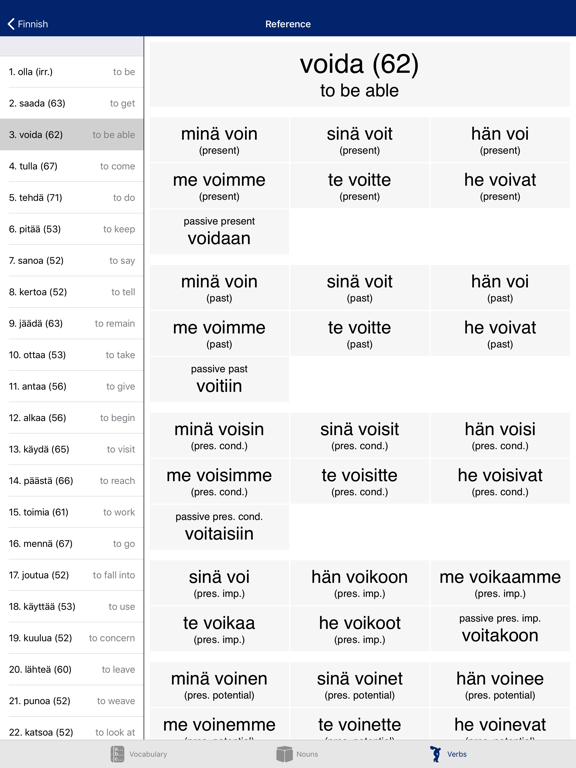 Liberation Philology Finnish iPad screenshot 5 - Education app
