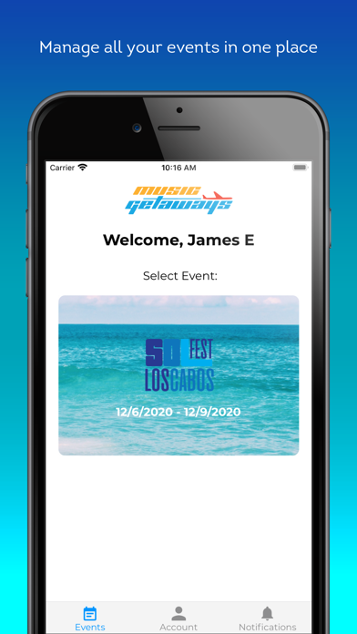 Music Getaways Screenshot