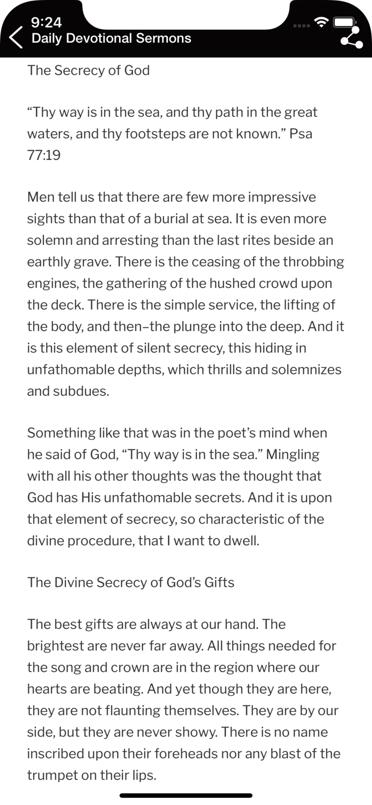 Daily Devotional Sermons