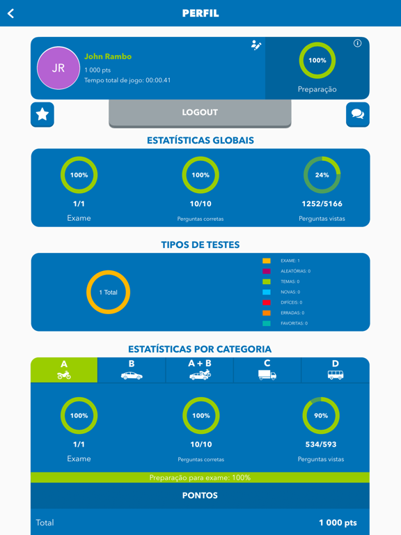 Testes de Código Oficiais IMT iPad screenshot 5 - Education app