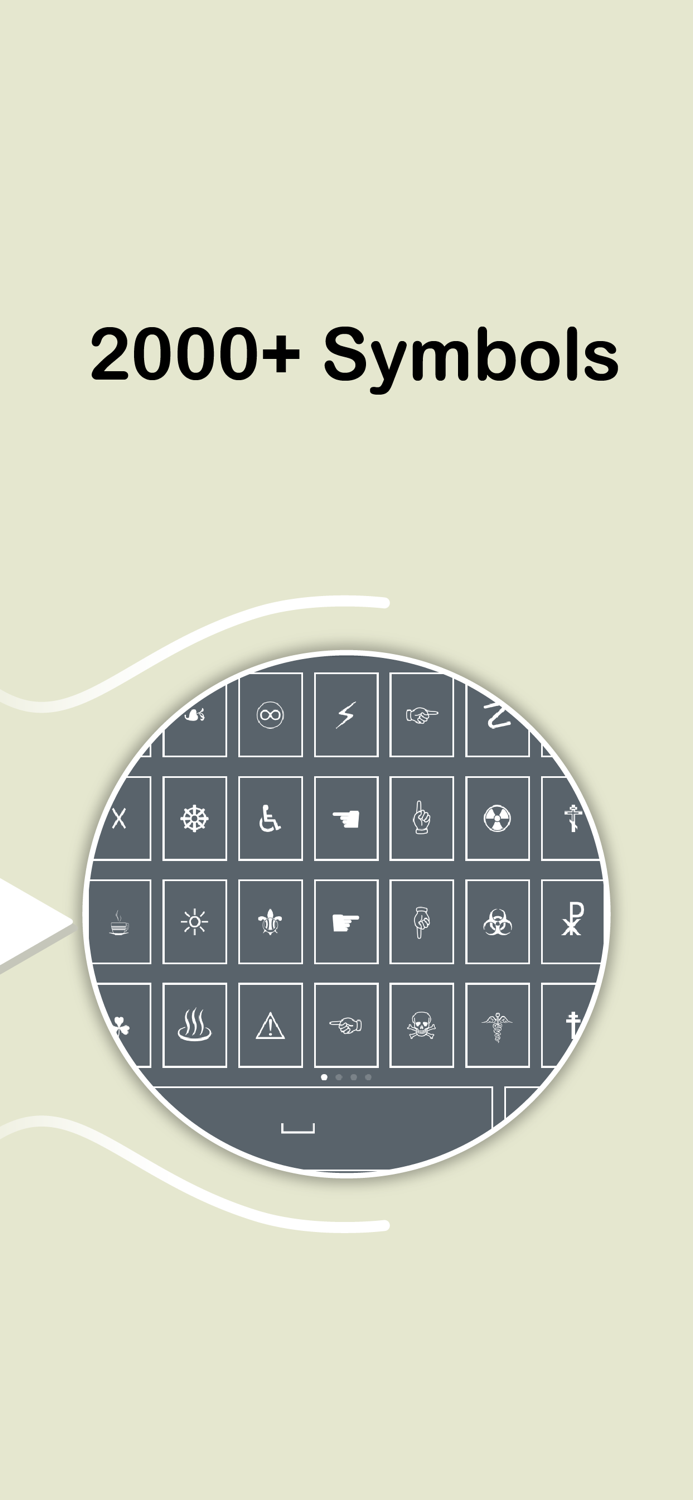 Symbol Keyboard - 2000 Signs