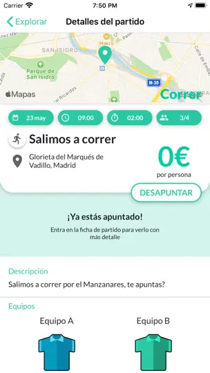 Captura de pantalla de Match & Play en iPhone 2