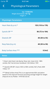 Paediatric Emergency Tools screenshot