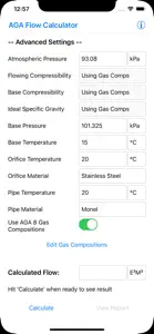 SCADACore AGA Flow Calculator screenshot #2 for iPhone