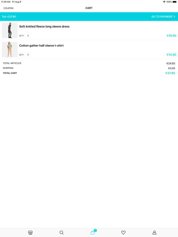 Blue Fashion iPad screenshot