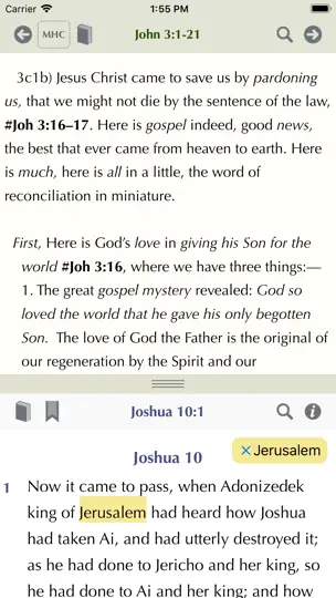 Screenshot von Matthew Henry Study Bible auf dem iPhone 6