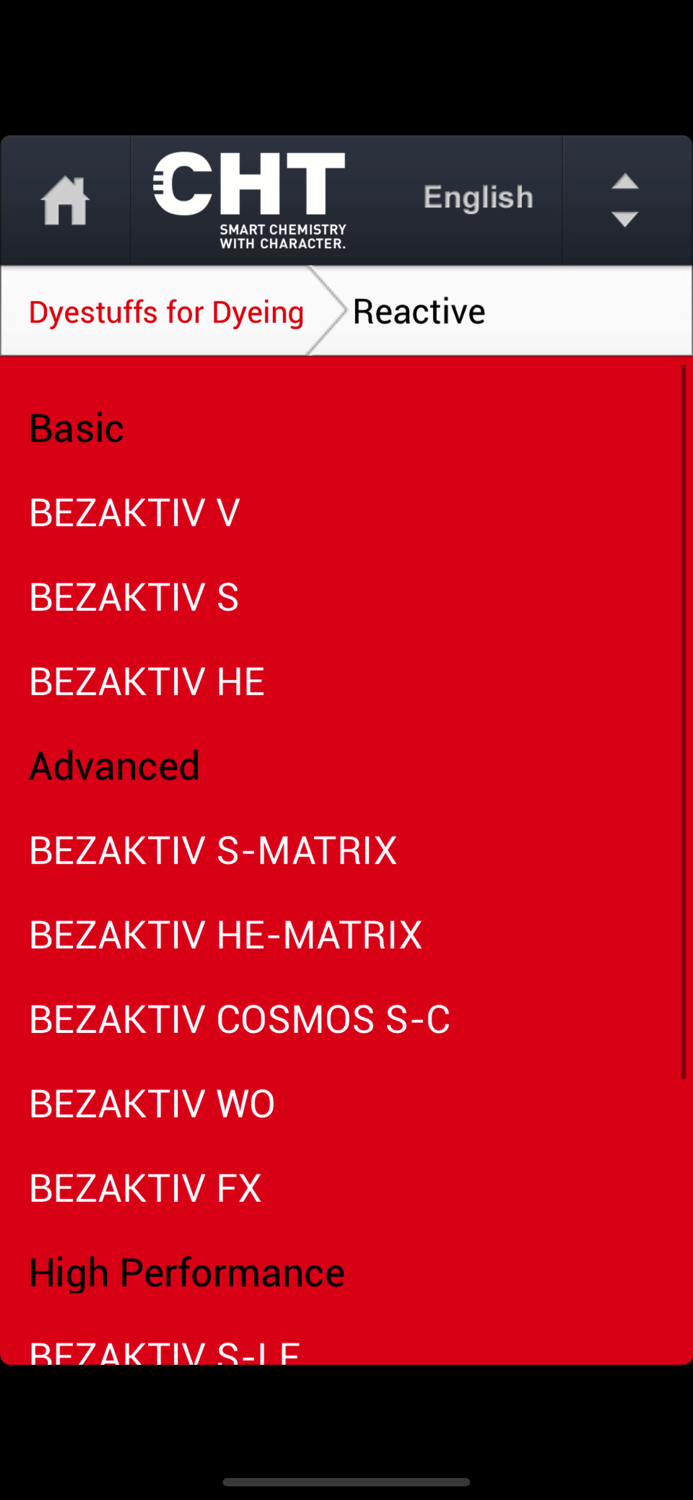 CHT Textile Dyes