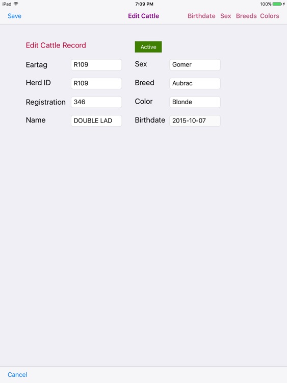 Cattle Treatments Database screenshot-3