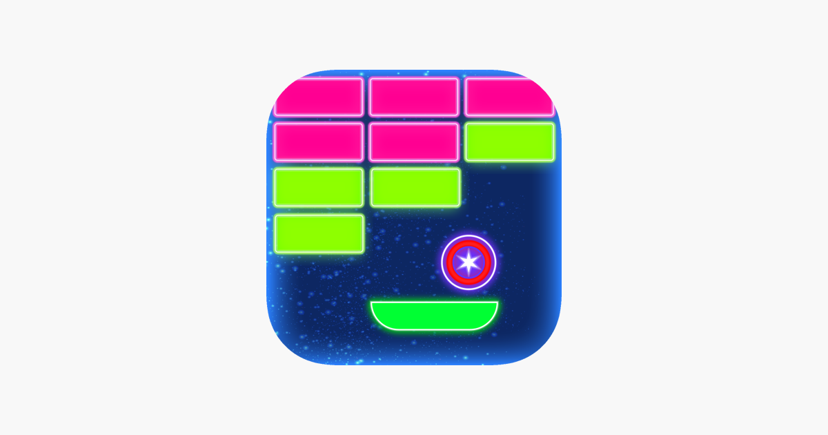Neon brick breaker on the App Store