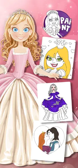 Game screenshot Magic Princesses Coloring Book mod apk