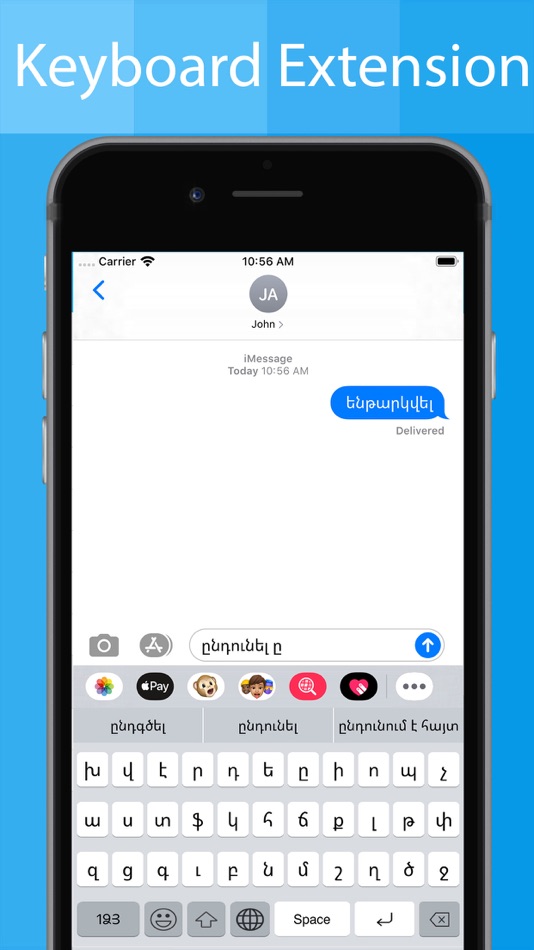 #6. Armenian Keyboard - Translator (iOS) Podle: Piyush Parsaniya