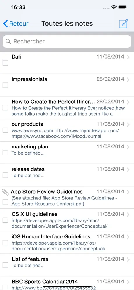 My Notes - HCL Notes mobile