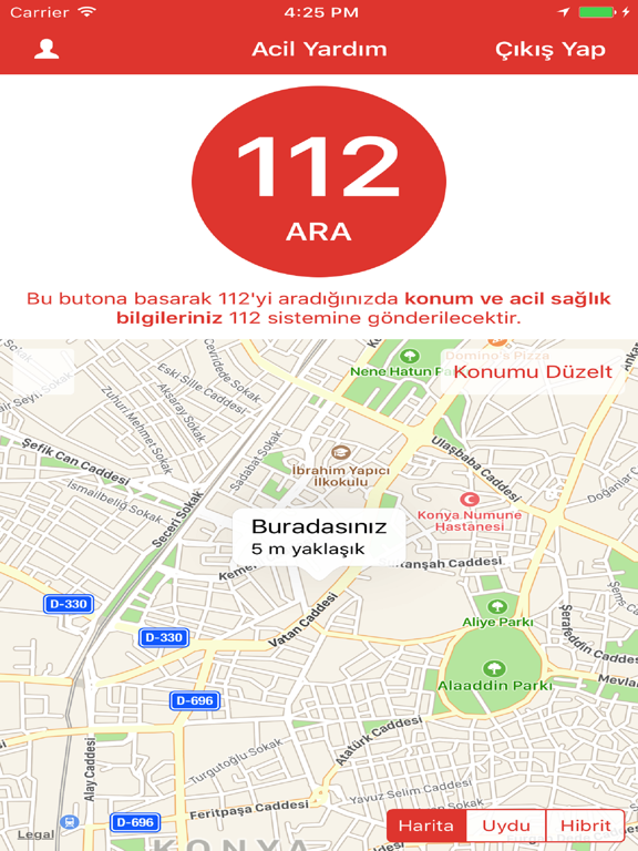 Screenshot #4 pour 112 Acil Yardım Butonu