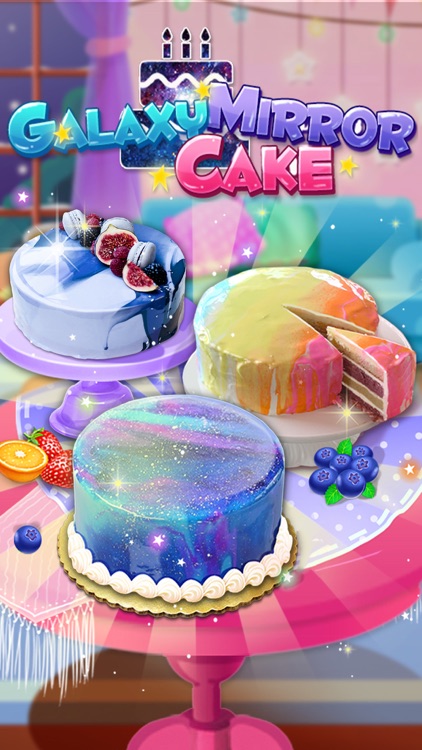 Galaxy Mirror Glaze Cake screenshot-3