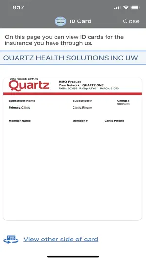 Quartz MyChart screenshot 2