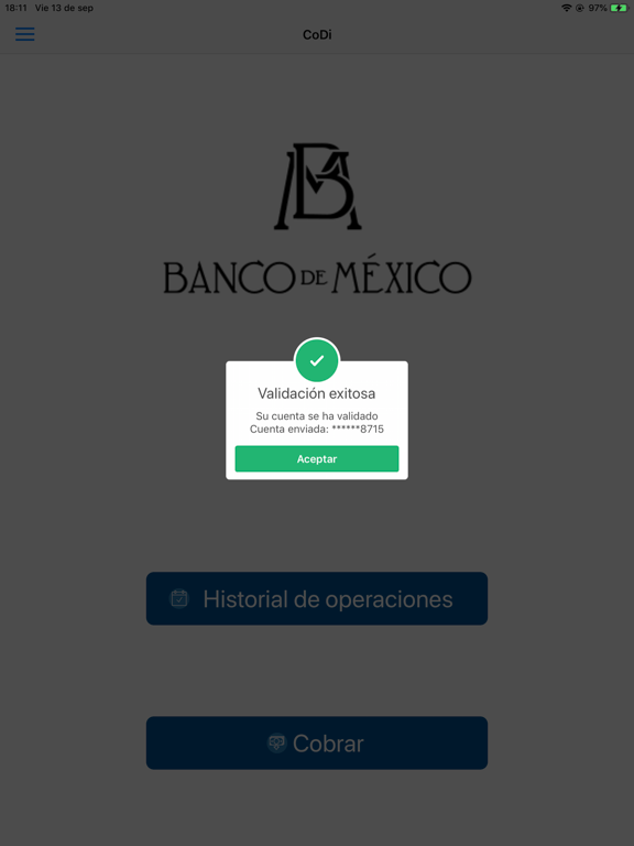 CoDi Banxico -solo para cobrar iPad screenshot