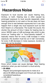 NIOSH Sound Level Meter screenshot
