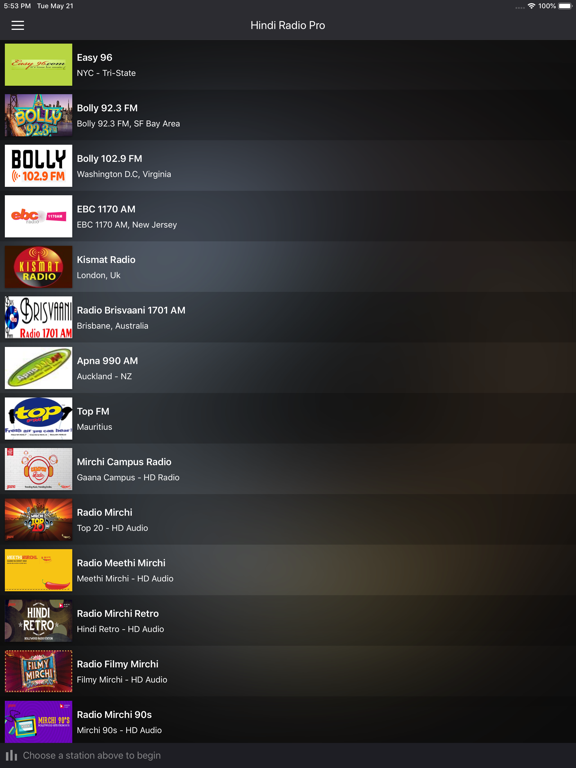 Hindi Radio Pro - India FM iPad screenshot 5 - Music app