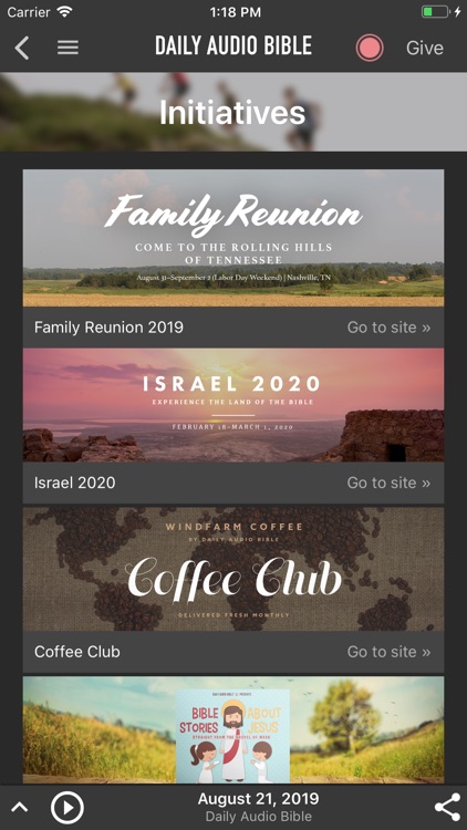Daily Audio Bible Mobile App screenshot-4