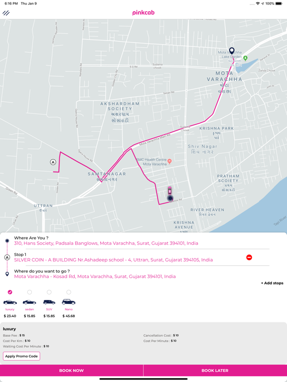 Screenshot #6 pour PinkCab Passenger