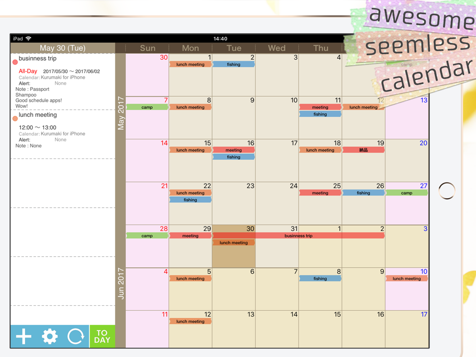 Kurumaki Calendar HD - 1.1.7 - (iOS)