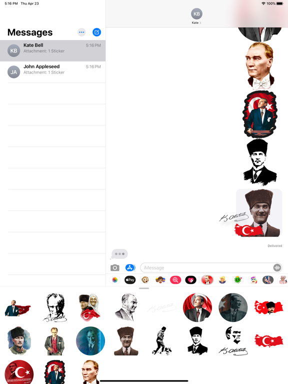 Screenshot #6 pour Ataturk Mustafa Kemal Stickers