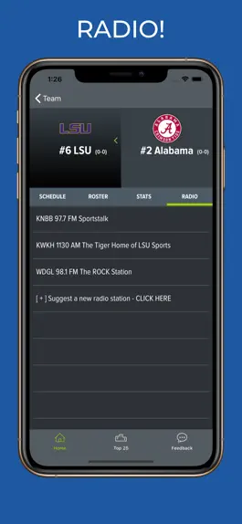 Game screenshot LSU Football Schedules apk