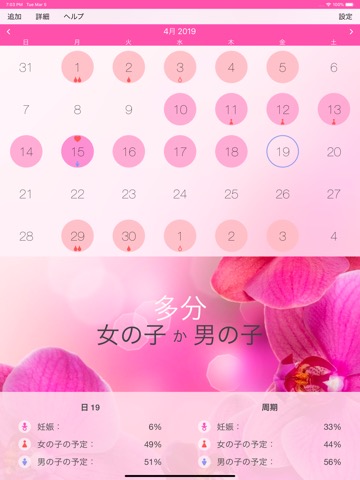 月経周期管理: 高速計算 & 排卵日予測のおすすめ画像2