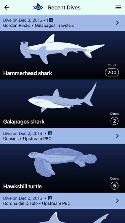 Shark Count Galapagos