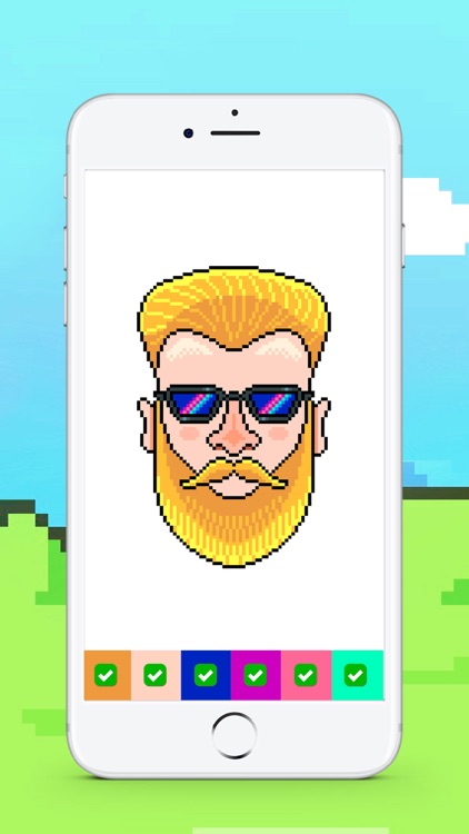 Color by number pixel art page screenshot-3