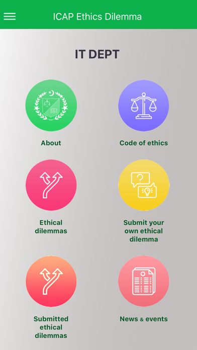 How to cancel & delete ICAP Ethics Dilemma from iphone & ipad 3