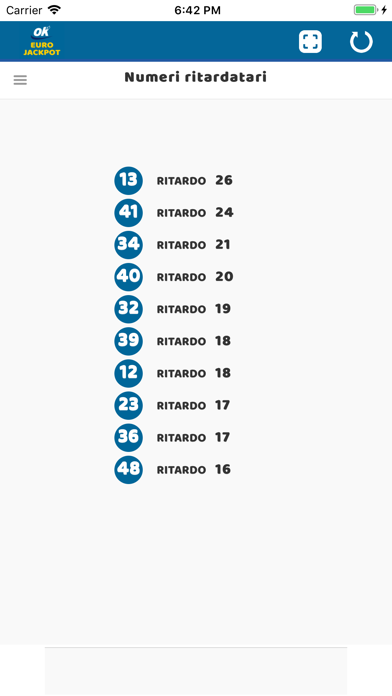 Estrazioni Eurojackpot Screenshot