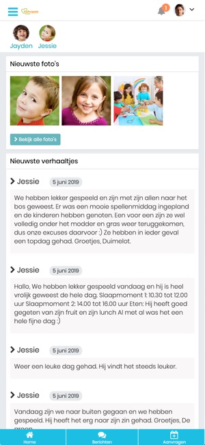 Kinderopvang Baarn ouder app
