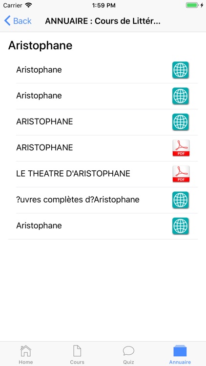 Cours de Littérature screenshot-6