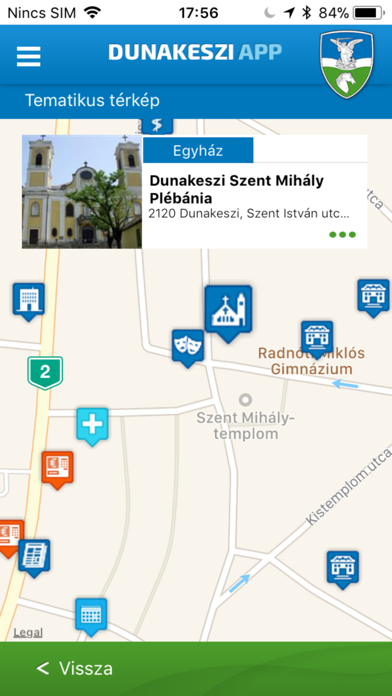 Dunakeszi IntermApp Screenshot