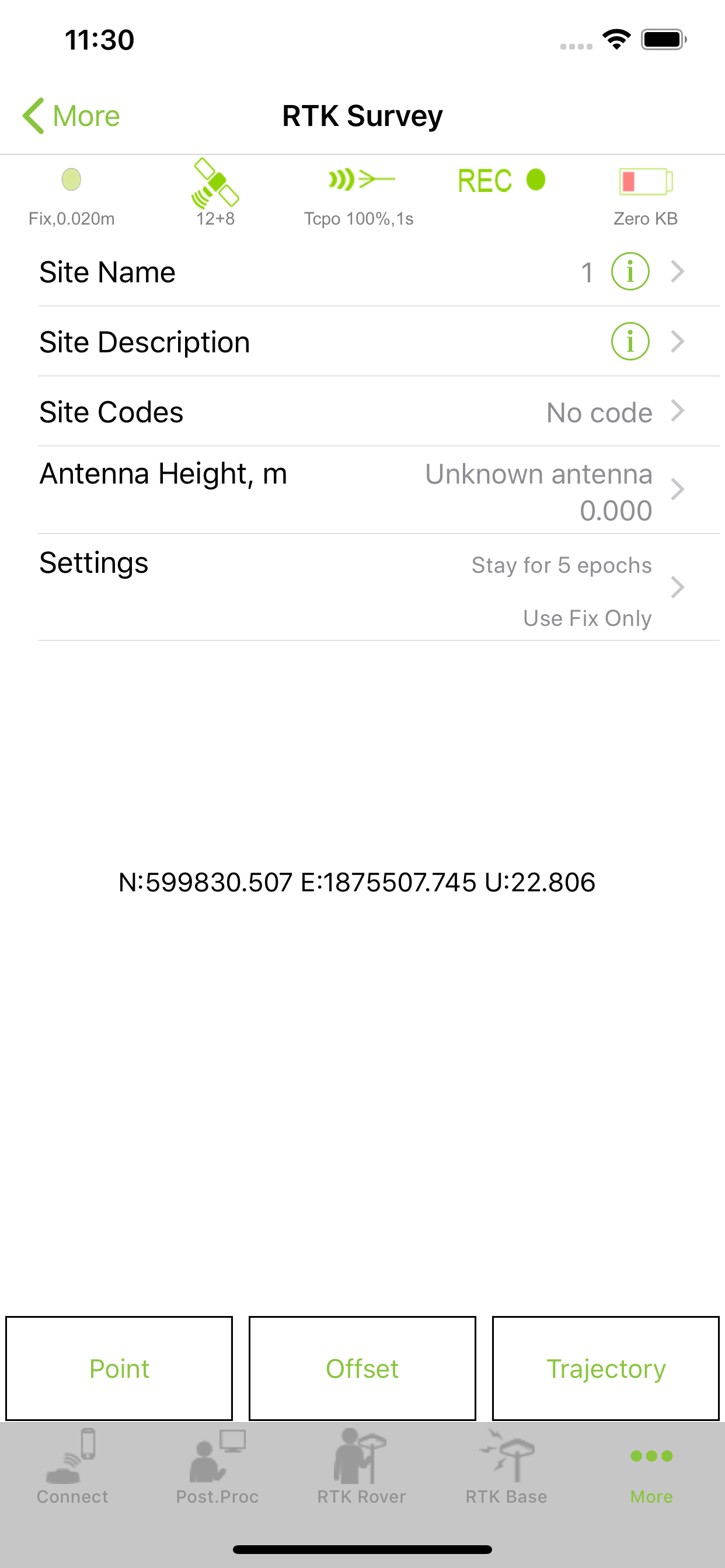 JAVAD Mobile Tools for iPhone