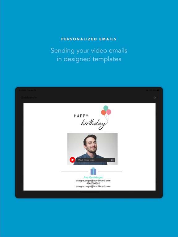 BombBomb iPad screenshot 4 - Business app