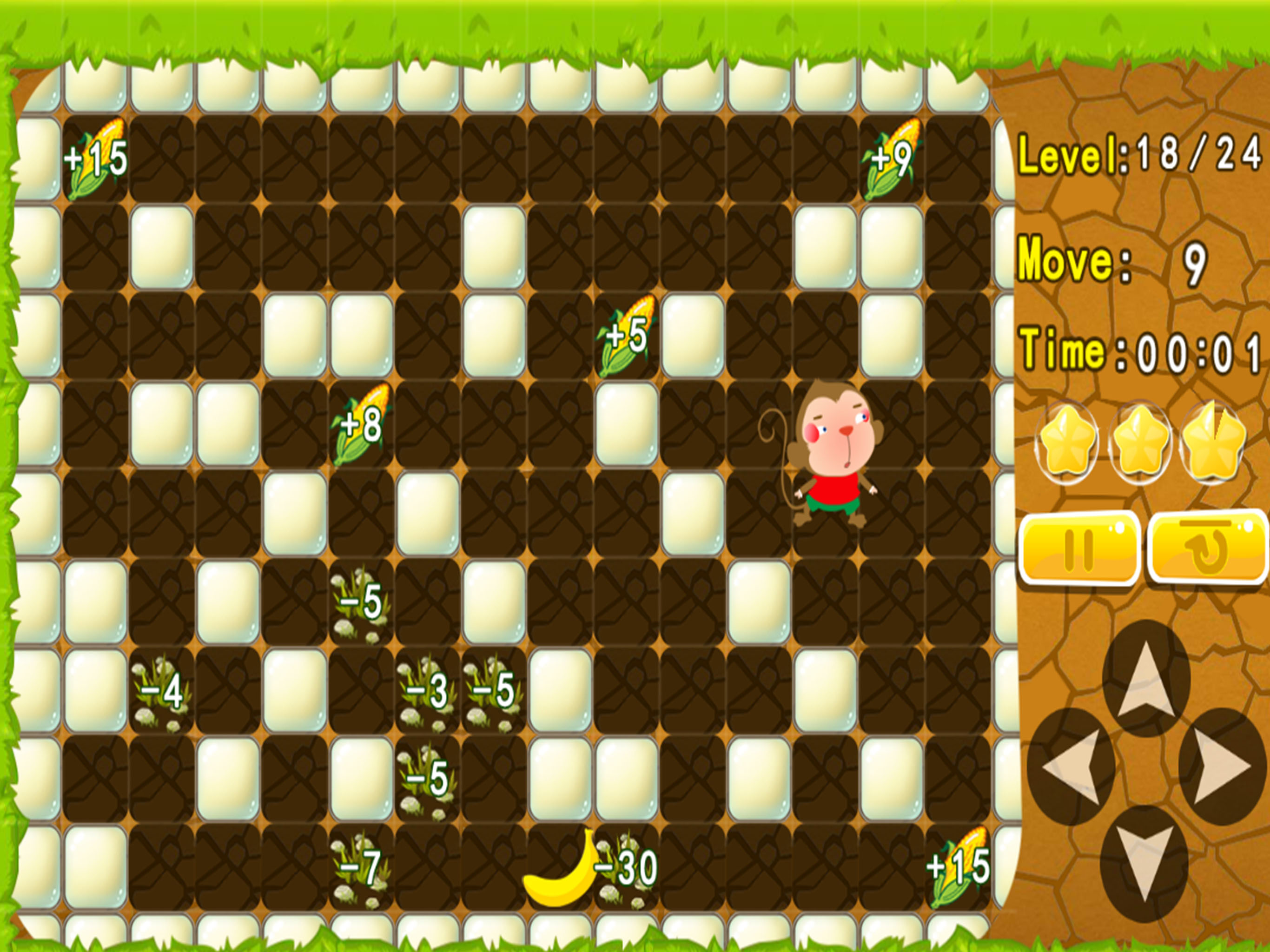 Monkey find the way to bananas