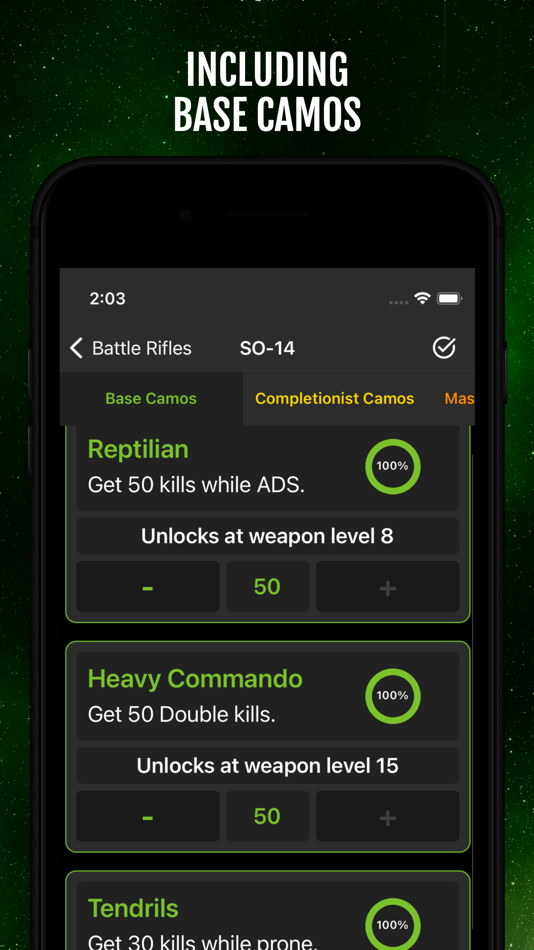 #3. MWII Camo Tracker (iOS) By: Daniel Ryman
