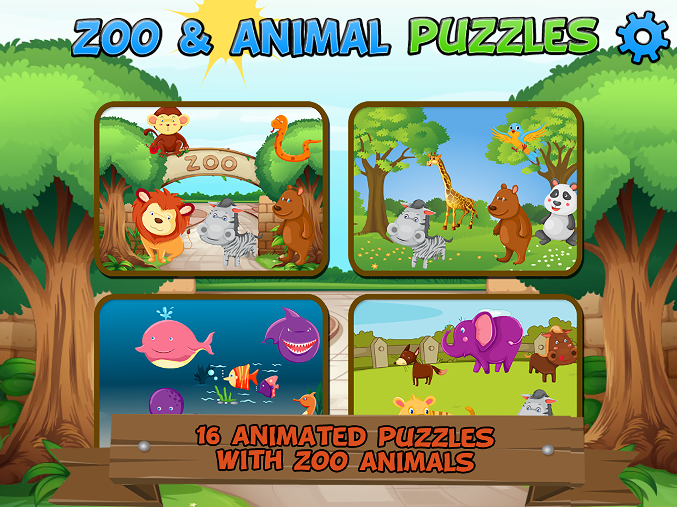 Zoo and Animal Puzzles