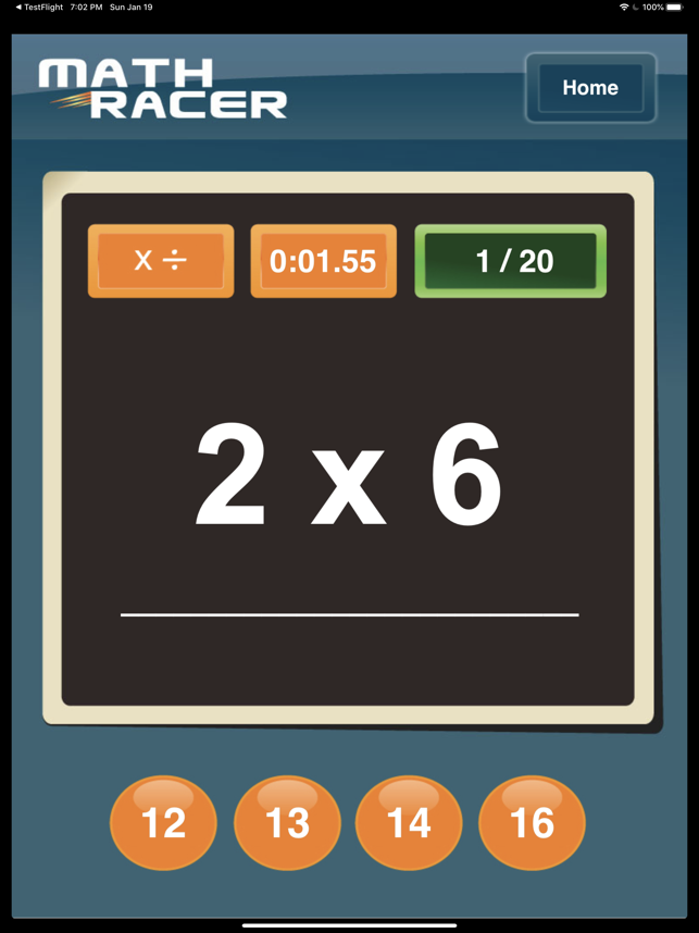 ‎Math Racer Deluxe Screenshot