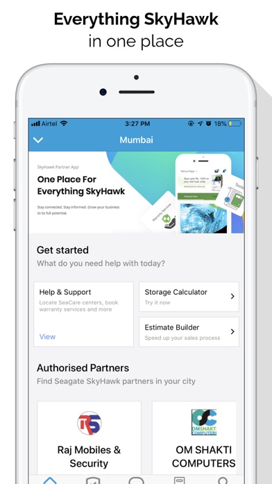 Seagate SkyHawk Partner App Screenshot