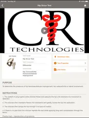 core -clinical orthopedic exam iPad Captures Décran 4