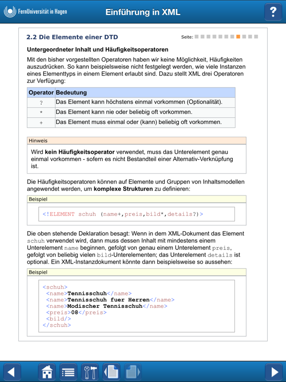 Screenshot #5 pour Einführung in XML